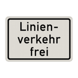 Verkehrszusatzeichen 1026-32 - Linienverkehr frei