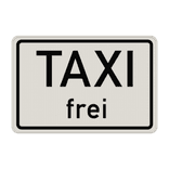 Verkehrszusatzeichen 1026-30 - Taxi frei