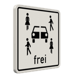 Verkehrszusatzeichen 1024-21 - Carsharingfahrzeuge frei