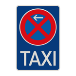 Vorschriftszeichen 229-10 - Taxenstand Anfang, Rechtsaufstellung