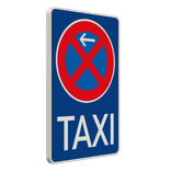 Verkehrszeichen 229-10 - Taxenstand Anfang, Rechtsaufstellung