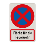 Parkverbotsschild - Absolutes Haltverbot, Fläche für die Feuerwehr
