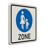 Verkehrszeichen 242.1 - Beginn einer Fußgängerzone