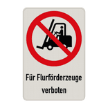 Verbotsschilder - Für Flurförderzeuge verboten