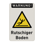 Warnschilder - Warnung vor Rutschgefahr