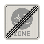 Vorschriftszeichen 244.4 - Ende einer Fahrradzone