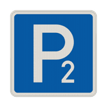 Verkehrszeichen 314 - Parken mit Nummer aus Dibond®traffic