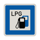 Verkehrszeichen 365-53 - Tankstelle mit Autogas