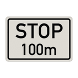 Verkehrszusatzeichen 1004-32 - STOP nach ... m