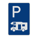 Parkplatzschild nur für Wohnmobile