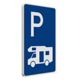 Parkplatzschild nur für Wohnmobile
