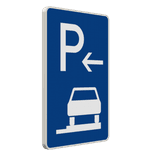 Verkehrszeichen 315-66 - Parken ganz auf Gehwegen (Anfang)