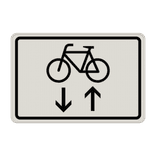 Verkehrszusatzeichen 1000-33 - Radverkehr aus beiden Richtungen