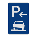 Verkehrszeichen 315-51 - Parken halb auf Gehwegen (Anfang)