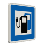 Verkehrszeichen 365-65 - Ladestation für Elektrofahrzeuge