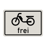Verkehrszusatzeichen 1022-11 - Mofas frei