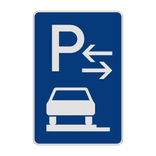 Richtzeichen 315-63 - Parken ganz auf Gehwegen (Mitte)