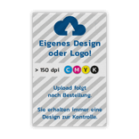 Hinweisschild flach mit eigenem Design - reflektierend
