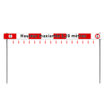 Portique de limiteur de hauteur  - traverse centrale 200mm – profile pondéré classe 3