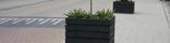 Jardinière rectangulaire Agora – Plastique 100% recyclé