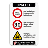 Informatiebord ingang full-colour opdruk eigen ontwerp