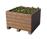 Jardinière carrée Rotterdam – Plastique 100% recyclé