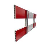 Afzethek kunststof 150cm rood wit reflecterend