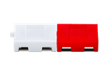 Kunststof barrier rood/wit - 1000x400x550mm