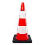 Verkeerspion 750mm reflecterend klasse 1 met verzwaarde voet