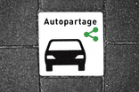 Dalle de signalisation - 300x300mm - Autopartage