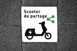 Dalle de signalisation - 300x300mm - Scooters de partage
