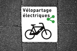 Dalle de signalisation - 300x300mm - Vélopartage électriques