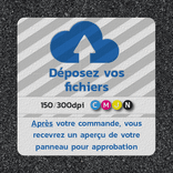 Marquage thermoplastique personnalisé - fichier client et dimensions sur mesure