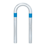 Barre de protection en acier 360x800xØ60mm réfléchissant