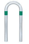 Barre de protection en acier 360x800xØ60mm réfléchissant
