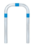 Rammschutzbügel 500 × 800 mm aus Stahl zum Einbetonieren