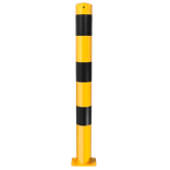 Rammschutzpoller Ø89x900mm Stahl - gelb/schwarz - zum Aufdübeln