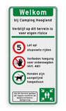 Toegangsbord - Stapvoets rijden - Verboden Toegang - Honden aangelijnd