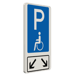 Parkschilder - 2 Parkplätze nur für Schwerbehinderte