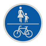 Vorschriftszeichen 240 - Gemeinsamer Geh- und Radweg