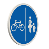 Vorschriftszeichen 241-10 - Getrennter Rad- und Gehweg