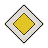 Verkehrszeichen 306 - Vorfahrtstraße