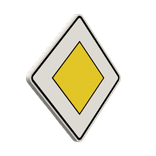 Verkehrszeichen 306 - Vorfahrtstraße