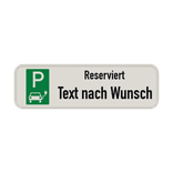 Parkschilder - Parkplatz für Elektro-Fahrzeuge Reserviert mit Text nach Wunsch