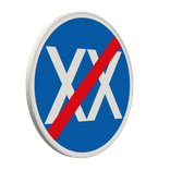 Verkehrszeichen 279 - Ende der vorgeschriebenen Mindestgeschwindigkeit wie gewünscht