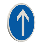Verkehrszeichen 209-30 - Vorgeschriebene Fahrtrichtung – geradeaus