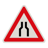 Verkehrszeichen 120 - Verengte Fahrbahn