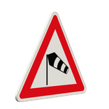 Verkehrszeichen 117-20 - Seitenwind von links