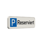 Parkplatzschild parkplatz reserviert - reflektierend