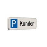 Parkschilder - Parkplatz nur für Kunden - reflektierend